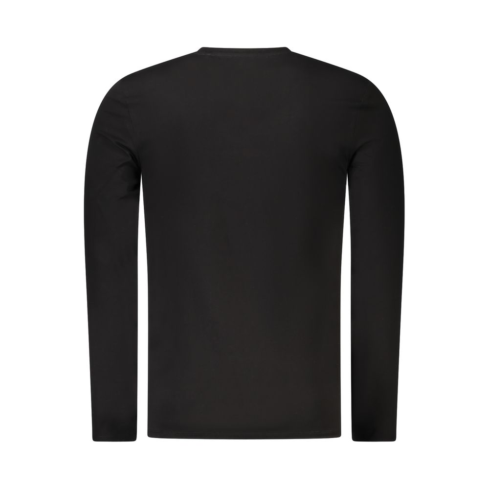 Guess Jeans Schwarzes Baumwoll-T-Shirt für Herren – Bild 2