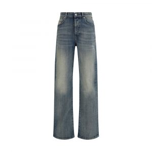 Diesel Blaue Jeans aus Baumwolle im geraden Schnitt