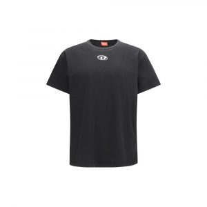 Diesel Schwarzes Baumwoll-T-Shirt