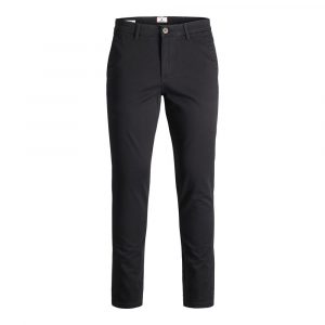 Jack Jones Schwarze Baumwoll-Freizeithose