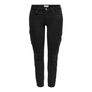 Only Schwarze Skinny-Hose aus Baumwolle