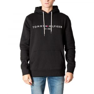 Tommy Hilfiger Schwarzer Baumwoll-Hoodie