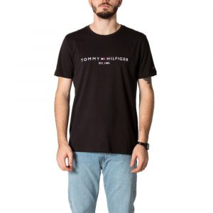 Tommy Hilfiger Schwarzes Baumwoll-T-Shirt