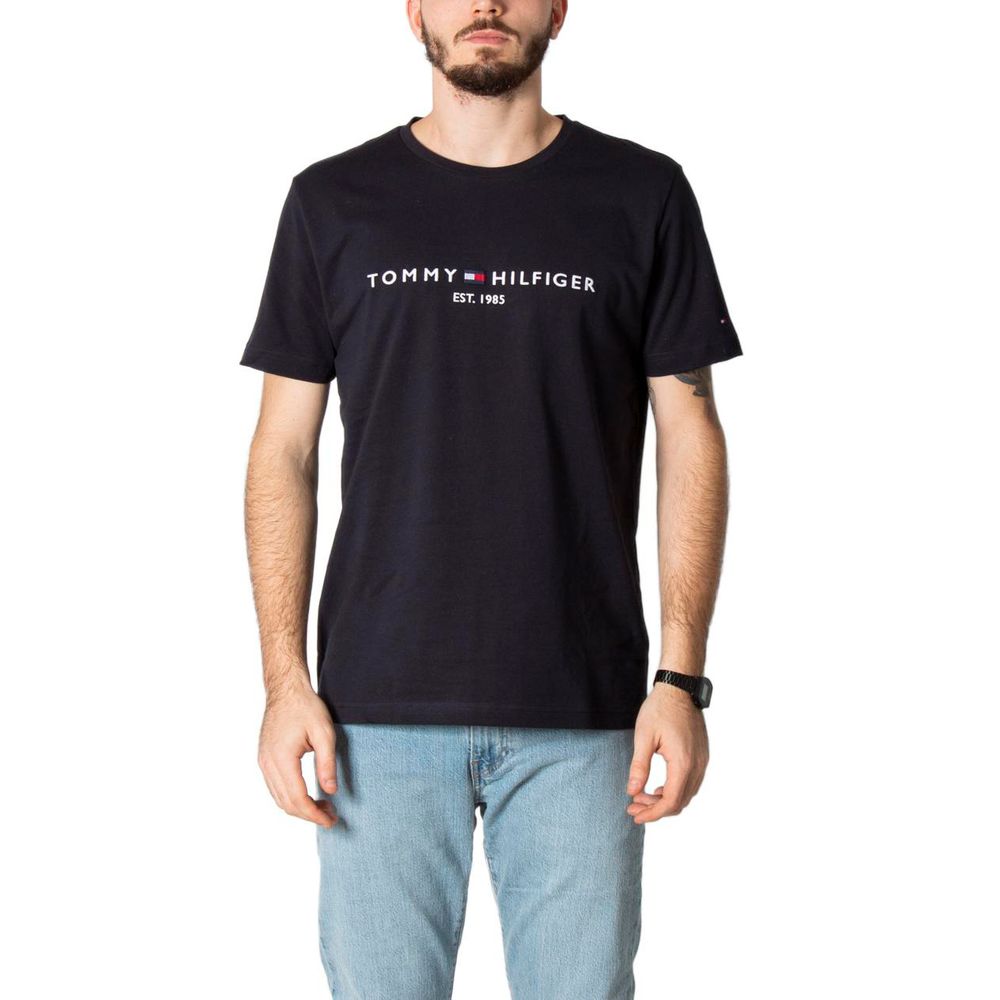 Tommy Hilfiger Blaues Baumwoll-T-Shirt