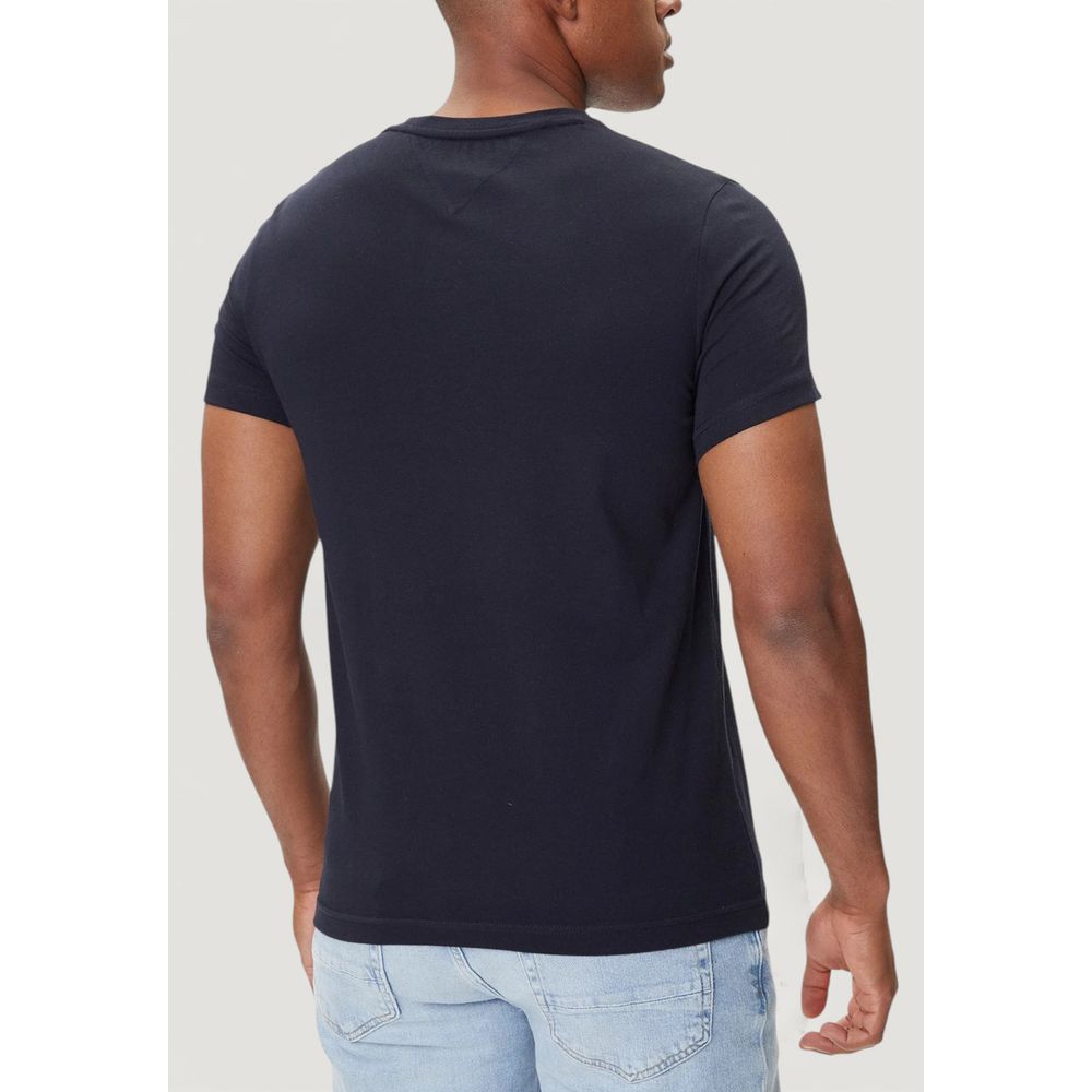 Tommy Hilfiger Blaues Baumwoll-T-Shirt – Bild 3