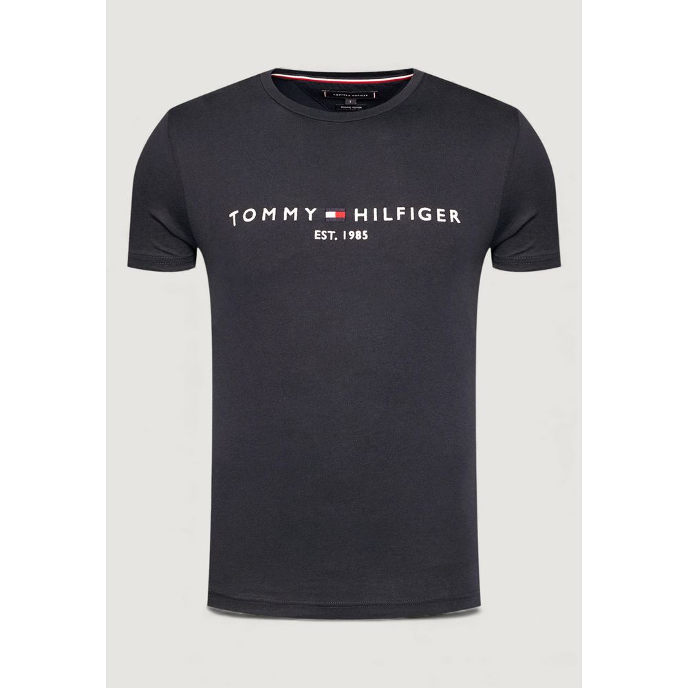 Tommy Hilfiger Blaues Baumwoll-T-Shirt – Bild 4