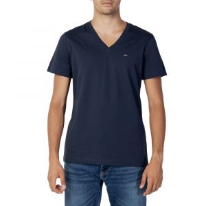 Tommy Hilfiger Jeans Blaues Baumwoll-T-Shirt