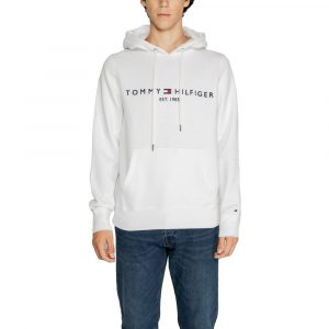Tommy Hilfiger Weiße Baumwoll-Kapuzenpullover