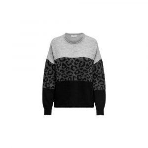 Only Graues Sweatshirt aus Marabou-Feder