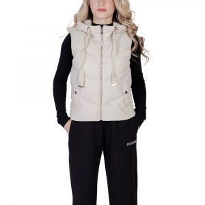 Morgan De Toi Cremefarbene ärmellose Jacke aus Polyethylen