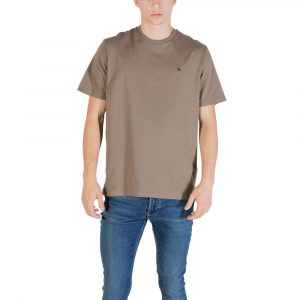 Calvin Klein Jeans Braunes Baumwoll-T-Shirt