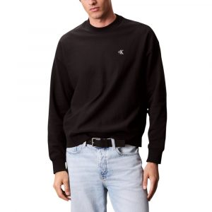 Calvin Klein Jeans Schwarzer Baumwoll-Sweatshirt
