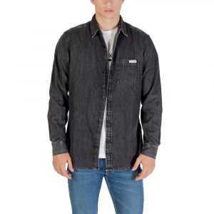 Calvin Klein Jeans Schwarzes Denim-Hemd