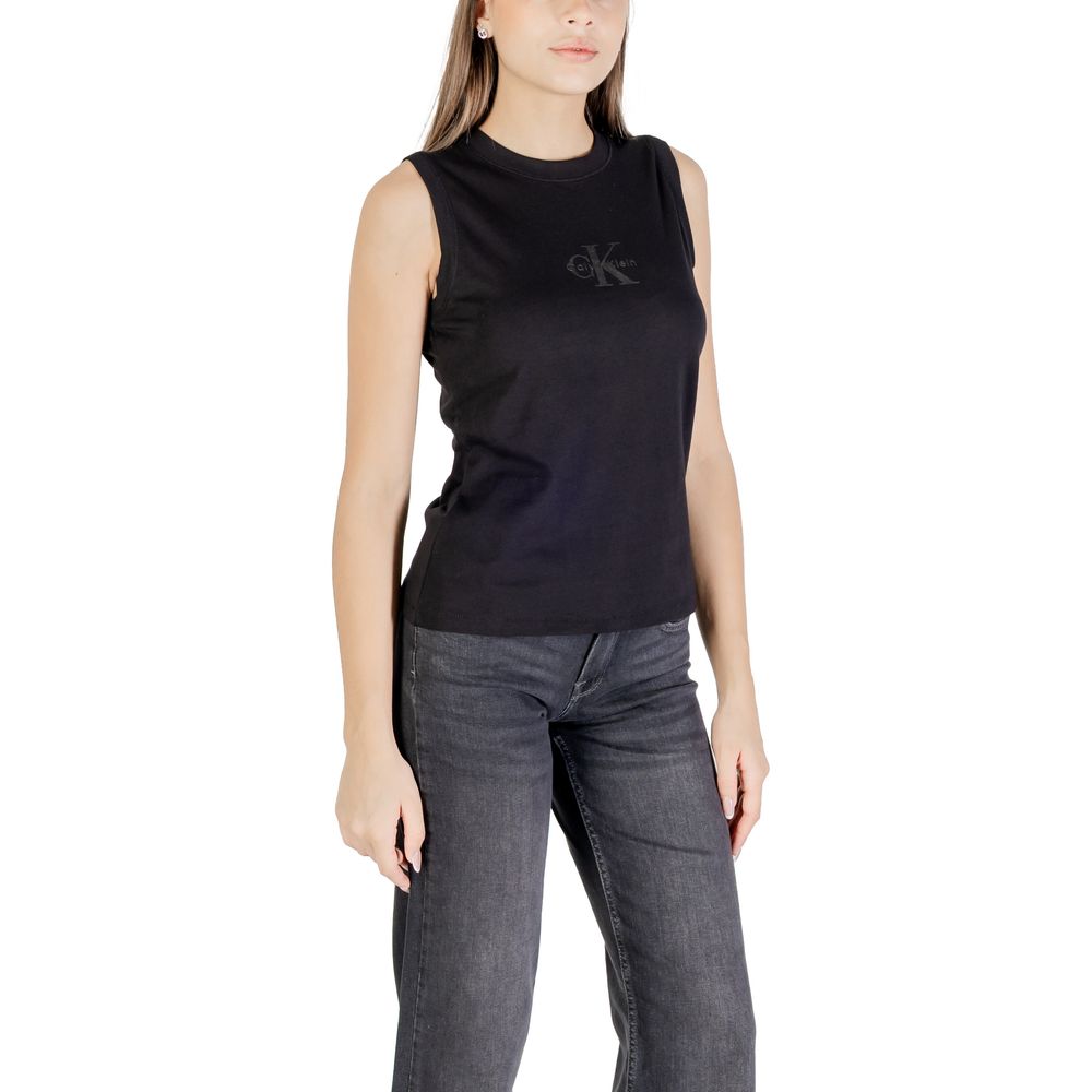 Calvin Klein Jeans Schwarzes Baumwoll-T-Shirt – Bild 3
