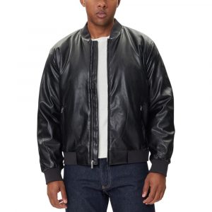 Calvin Klein Jeans Schwarzer Bomber aus Polyethylen
