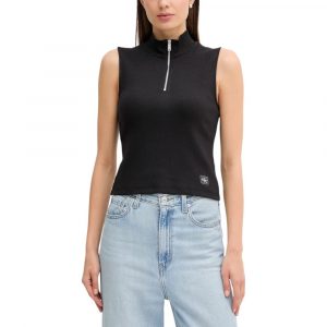 Calvin Klein Jeans Schwarzes Baumwoll-Top