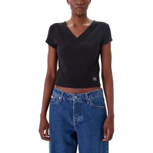 Calvin Klein Jeans Schwarzes Baumwoll-T-Shirt