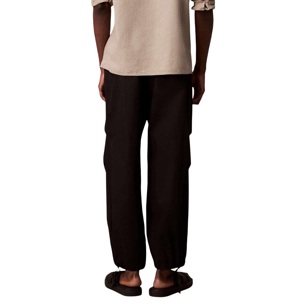 Calvin Klein Jeans Schwarze Baumwoll-Jogginghose (Trainingshose) – Bild 2