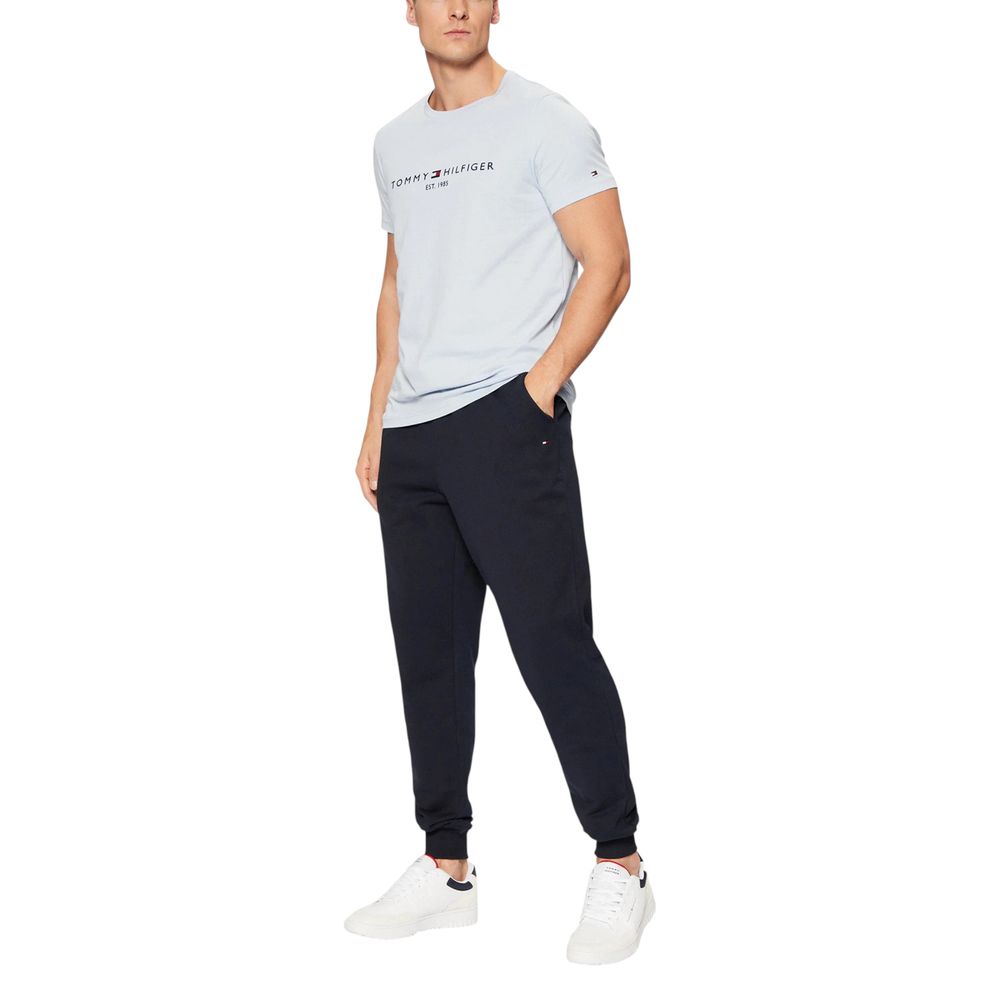 Tommy Hilfiger Blaue Baumwoll-Jogginghose (Trainingshose) – Bild 3