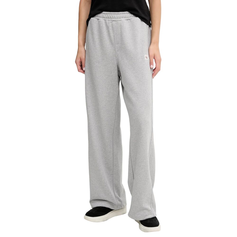 Calvin Klein Jeans Graue Baumwoll-Jogginghose (Trainingshose)