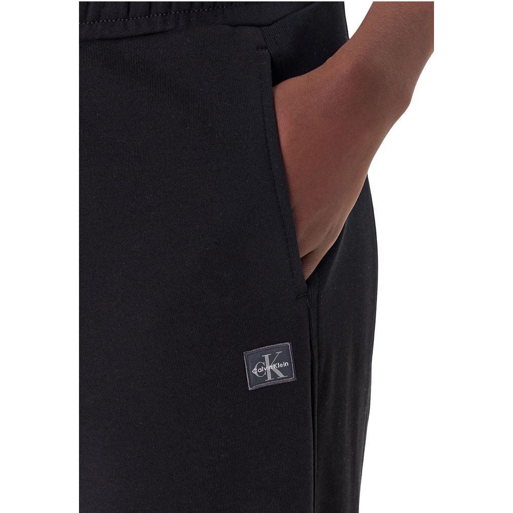 Calvin Klein Jeans Schwarze Baumwoll-Jogginghose (Trainingshose) – Bild 4