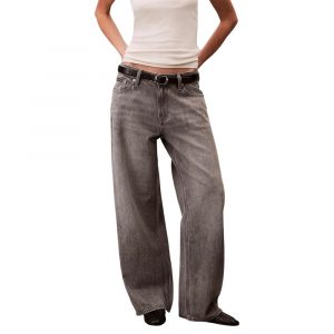 Calvin Klein Jeans Graue Baumwoll-Boyfriend-Jeans