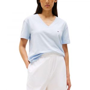 Tommy Hilfiger Blaues Bio-Baumwoll-T-Shirt