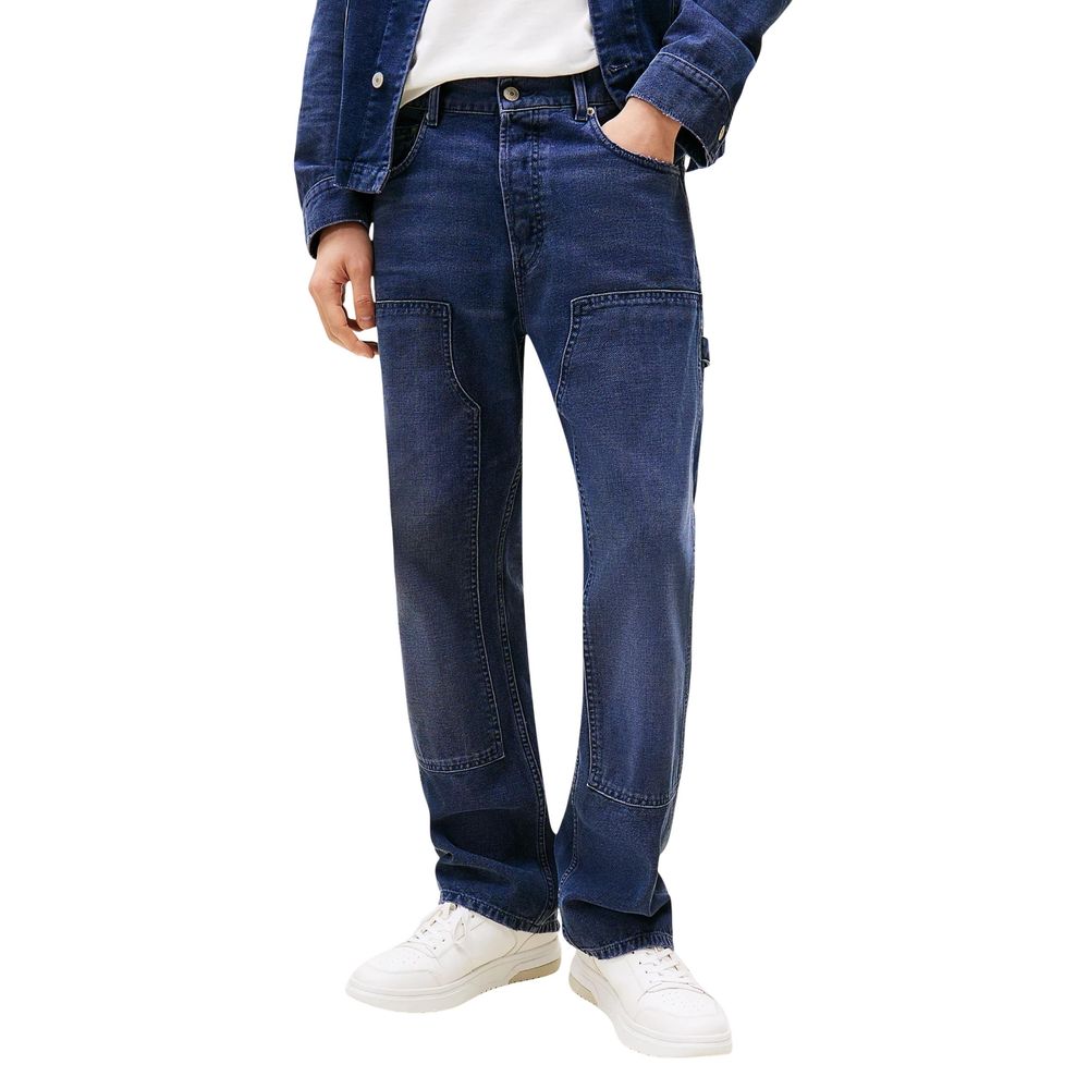 Tommy Hilfiger Jeans Blaue Jeans aus recycelter Baumwolle im Relaxed Fit