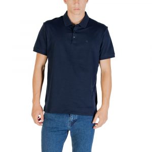 Calvin Klein Jeans Blaues Baumwoll-Poloshirt