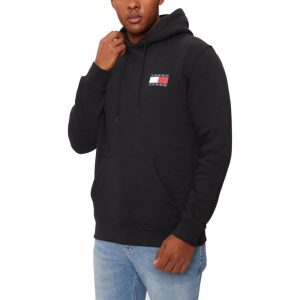 Tommy Hilfiger Jeans Schwarzer Baumwoll-Hoodie