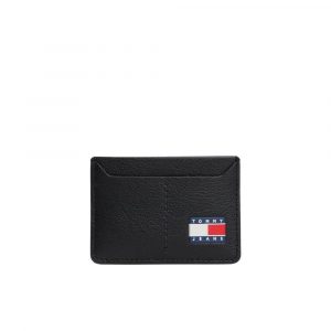 Tommy Hilfiger Jeans Schwarzer Kartenhalter aus Leder