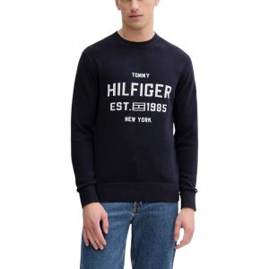 Tommy Hilfiger Blauer Bio-Baumwoll-Sweatshirt