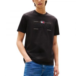 Tommy Hilfiger Schwarzes Baumwoll-T-Shirt