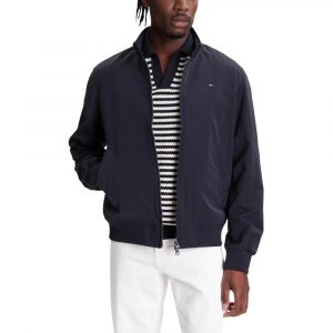 Tommy Hilfiger Blauer Bomber aus recyceltem Polyester