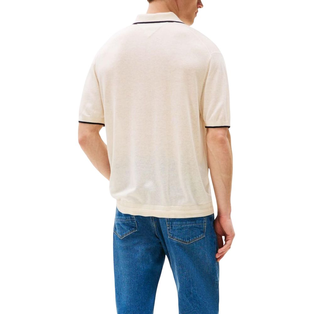 Tommy Hilfiger Beige Lyocell T-Shirt – Bild 2