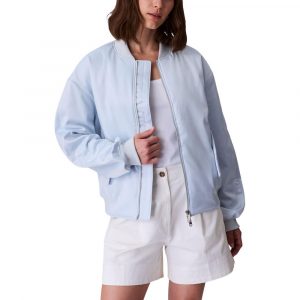 Calvin Klein Jeans Blauer Bomber aus recyceltem Polyester