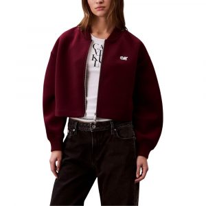 Calvin Klein Jeans Bordeaux Viskose Bomberjacke