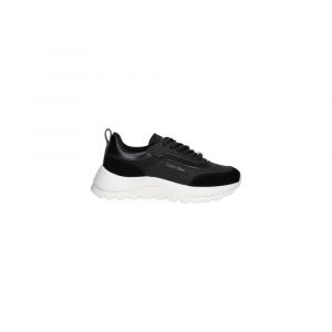 Calvin Klein Schwarze Leder-Sneaker im Athletic-Look