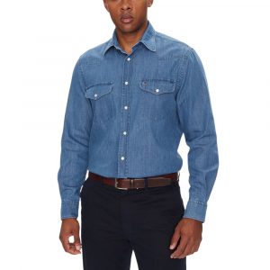 Tommy Hilfiger Hellblaues Denim-Hemd