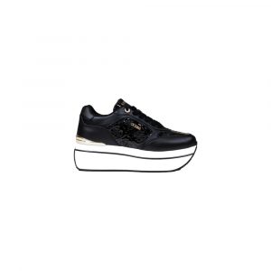 Guess Schwarze Plateau-Sneaker aus Polyethylen
