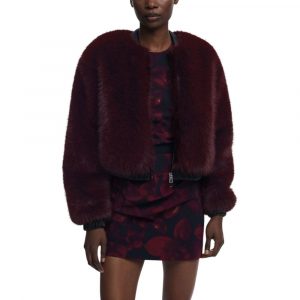 Desigual Bordeaux Polyester Jacken und Mäntel