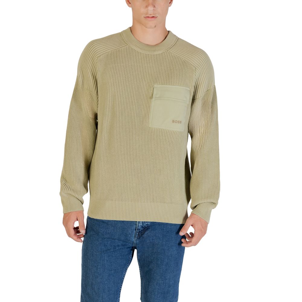 Hugo Boss Grüner Baumwoll-Sweatshirt