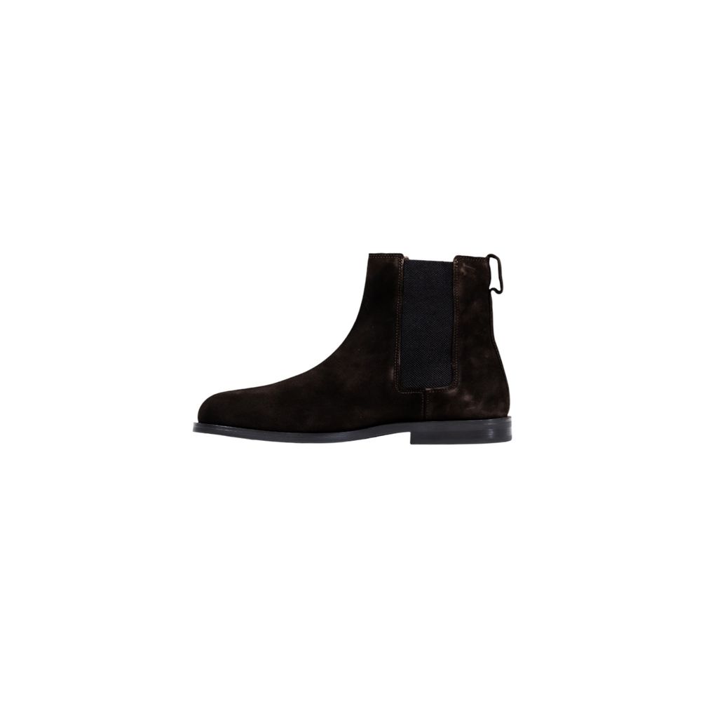 Calvin Klein Braune Chelsea Boots aus Wildleder – Bild 3