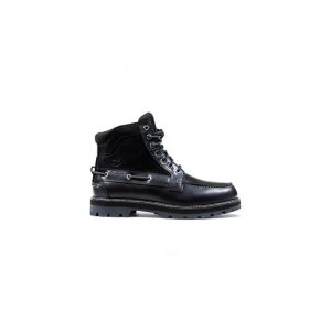 Timberland Schwarze Leder-Schnürstiefel
