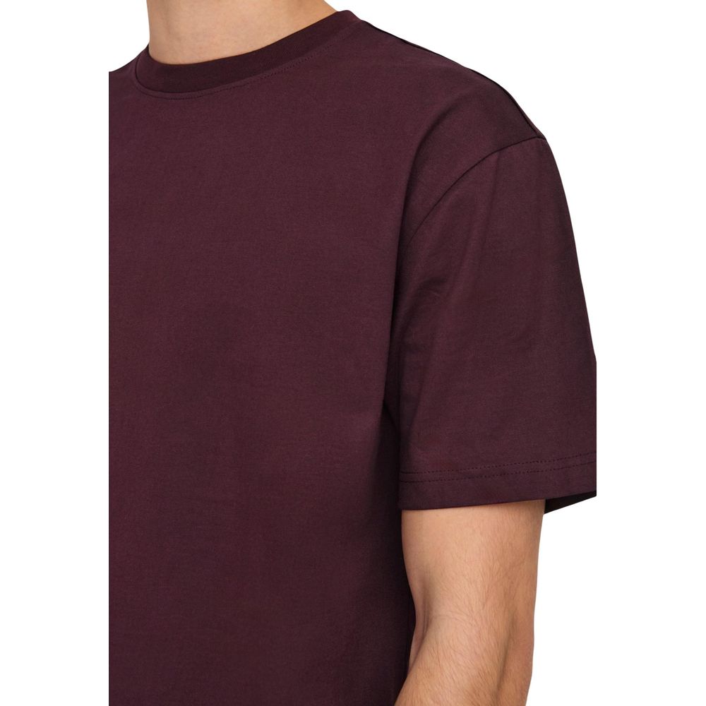 Only & Sons Bordeaux Bio-Baumwoll-T-Shirt – Bild 4