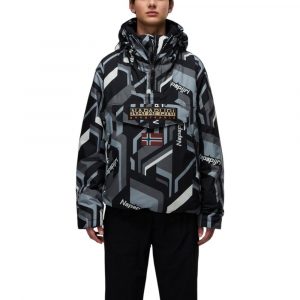 Napapijri Zweifarbige Shell-Jacke aus recyceltem Polyester