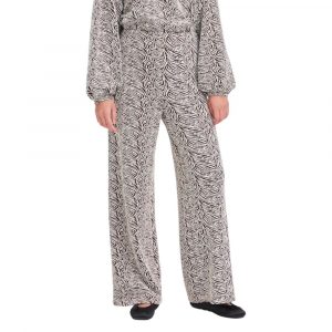 ICHI Braune Polyester Freizeithose