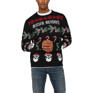 Only & Sons Schwarzer Marabou-Pullover