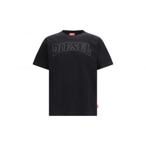Diesel Schwarzes Baumwoll-T-Shirt