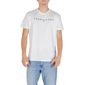 Tommy Hilfiger Jeans WeiĂes T-Shirt aus recycelter Baumwolle
